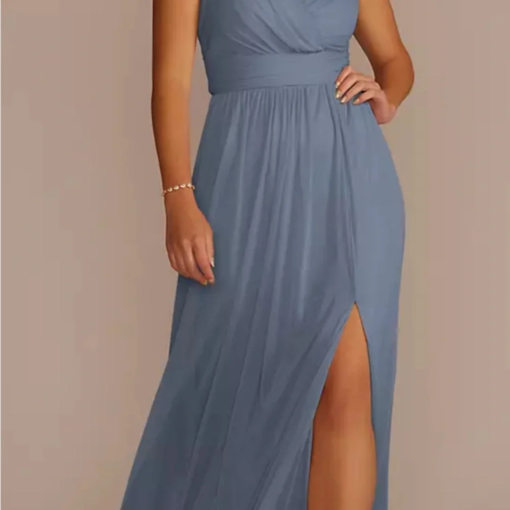 Spaghetti Strap Ruched Waist Mesh Dress
STYLE# F19944 - Picture 1 of 12